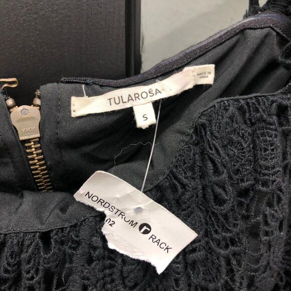 Tularosa Amelia Black Crochet Lace Top - Size S - Picture 4 of 6